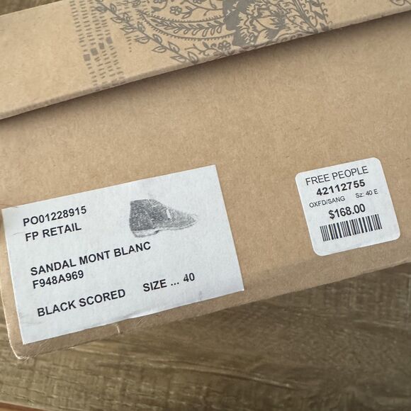 Free People Mont Blanc Sandal black size 40 - Picture 12 of 12